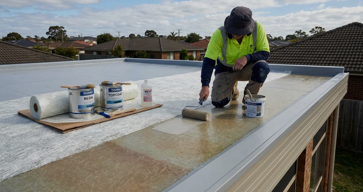 Flat Roof Fibreglass Installation — GRP Flat Roof in Stockport